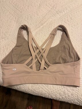lululemon athletica Light Beige Strappy Sports Bra